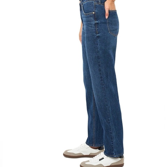 Seven7 Women's 90's Straight Jean Size 14 Dark Wash - Picture 2 of 7